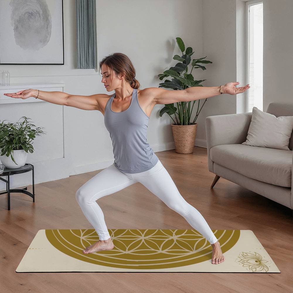 Golden Lotus Yoga Mat