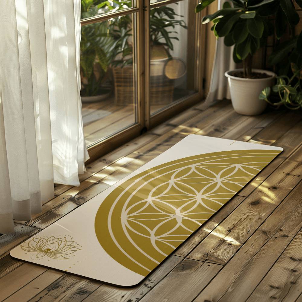 Golden Lotus Yoga Mat
